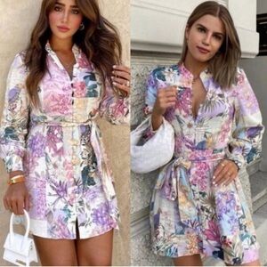 Zara Multicolor Floral Tunic/ Dress
